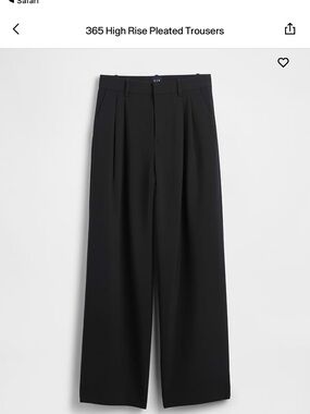 GAP tall Black women wide leg trousers